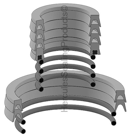 Royal - After Market Parts Hydraulic Cylinder Repair Kit- 3x10 Pneumatic Kits KA1030